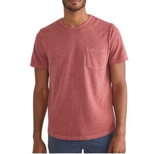 Marine Layer Classic Heavy Slub Pocket Tee, Pomegranate, Men's Size 2XL
